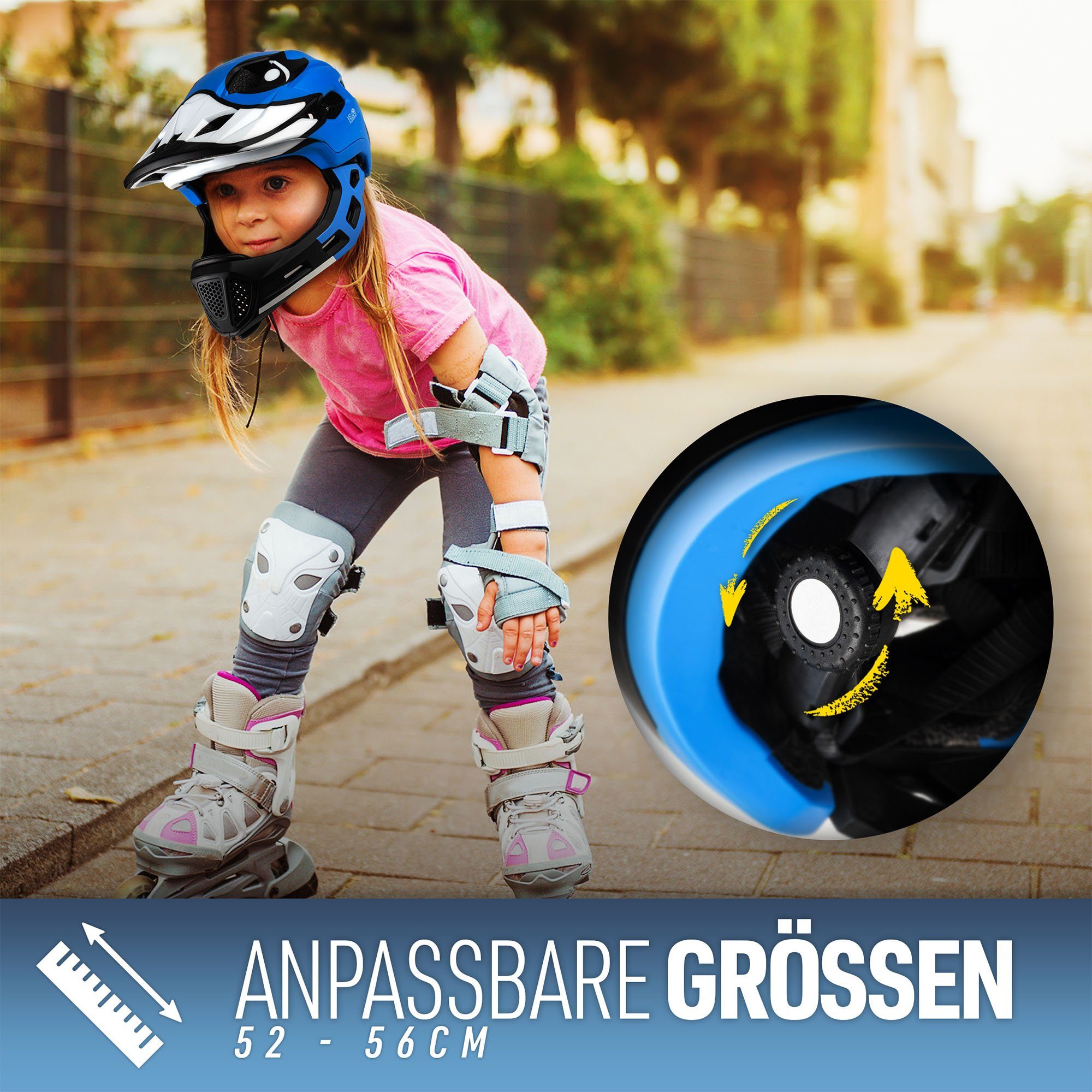 VELOElements® Kinderfahrradhelm VELOElements® Kinderfahrradhelm 2 in 1 - mit abnehmbarem Kinnschutz