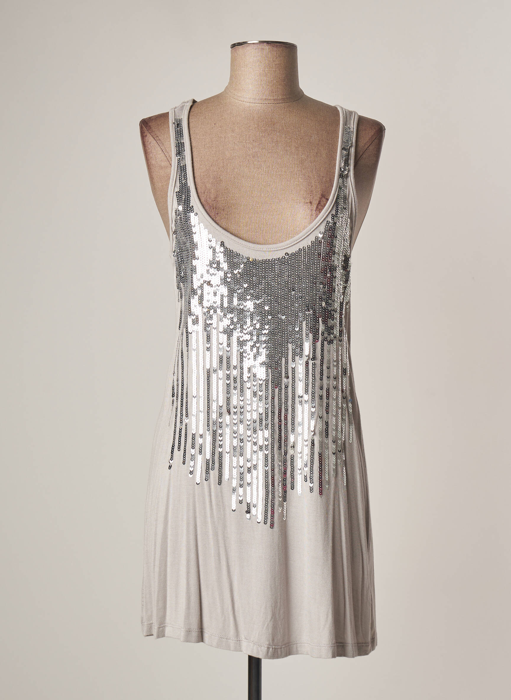 Lauren Vidal Tuniquemanchelongue Femme couleur gris