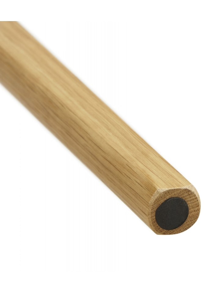 KADIMA DESIGN Runder Esstisch Weiß mit Eichenbeinen 90 cm | für 5 Personen in Weiß-Beige günstig kaufen onesize
