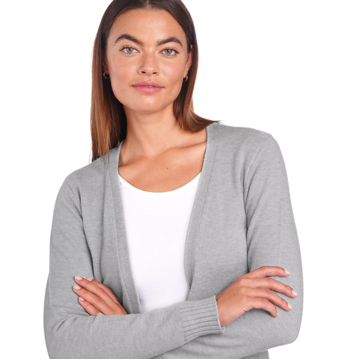 Damen Strickjacke mit zwei Einschubtaschen