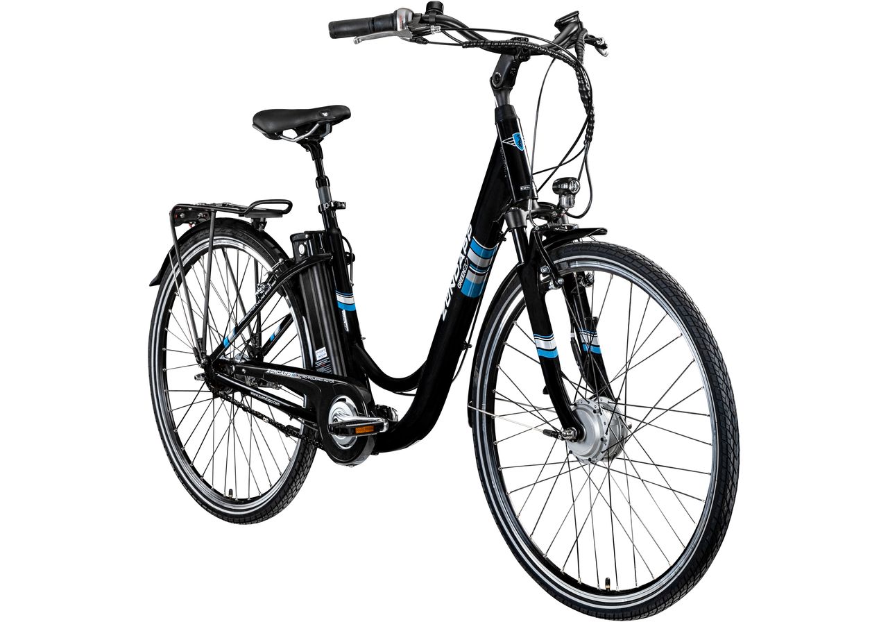 Zündapp Green 3.7 E Bike Damen 28 Zoll Pedelec 7 Gang Elektrofahrrad ab 150 cm Damenfahrrad retro Hollandrad