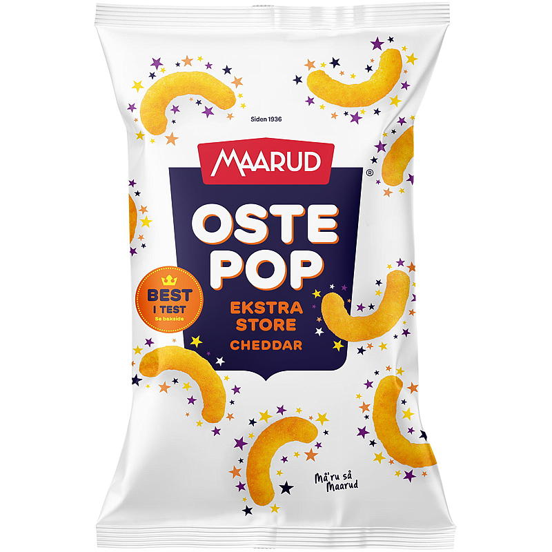 Maarud Ostepop 175 g xl real cheddar Maarud
