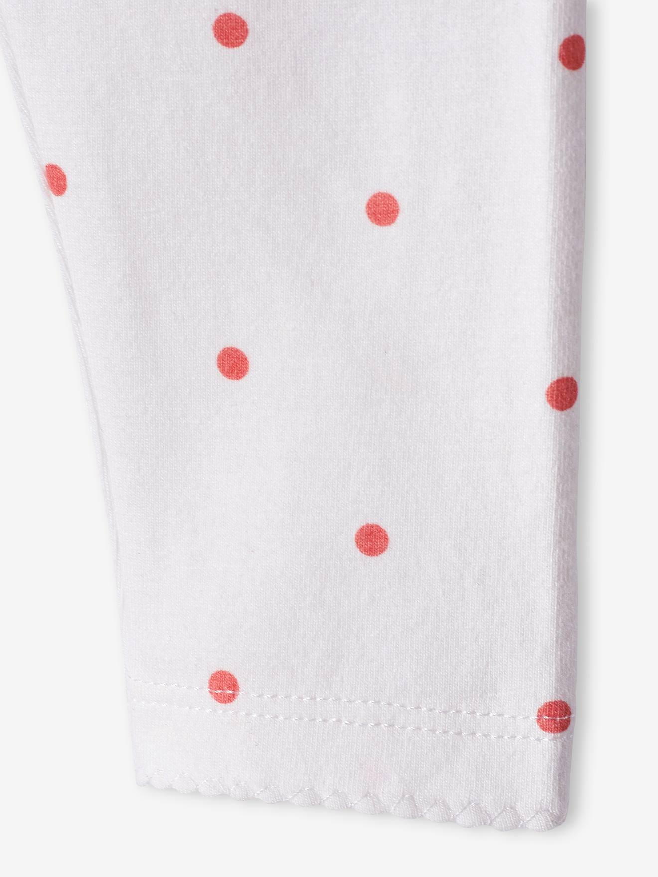 Lot de 2 leggings basic bébé BASICS rose pâle