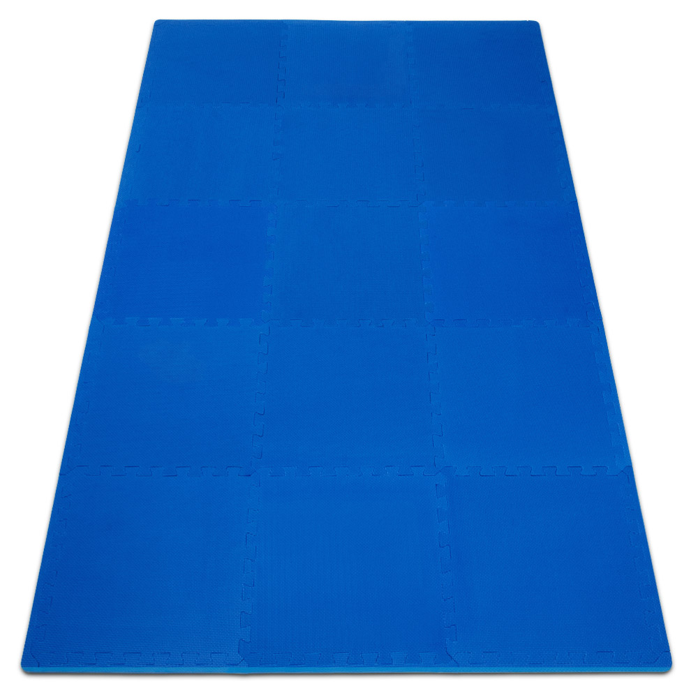 DEUBA Bodenschutzmatte - Puzzlematte 8er Set 45 x 45 x 1cm blau