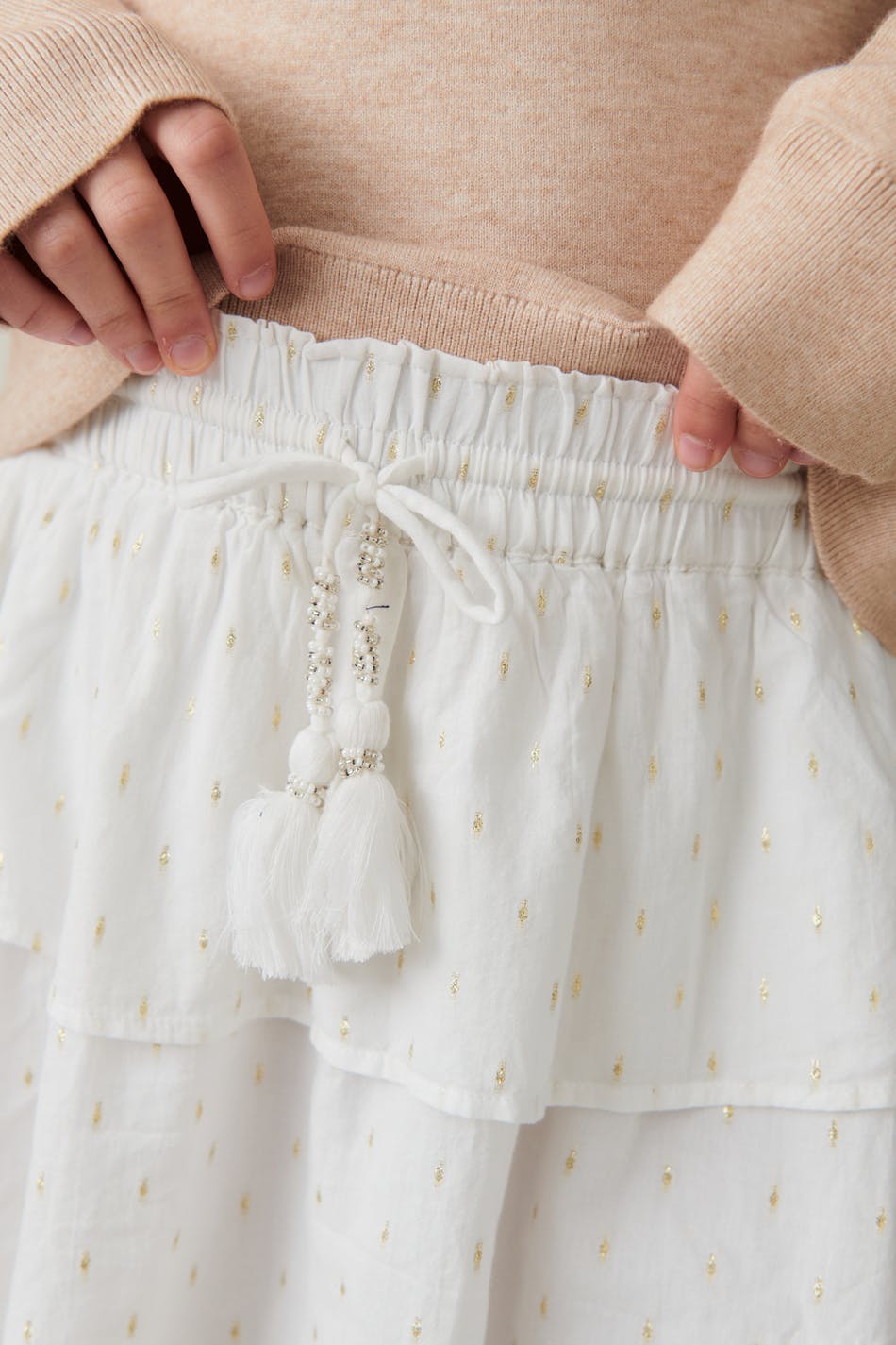 Y boho frill skirt
