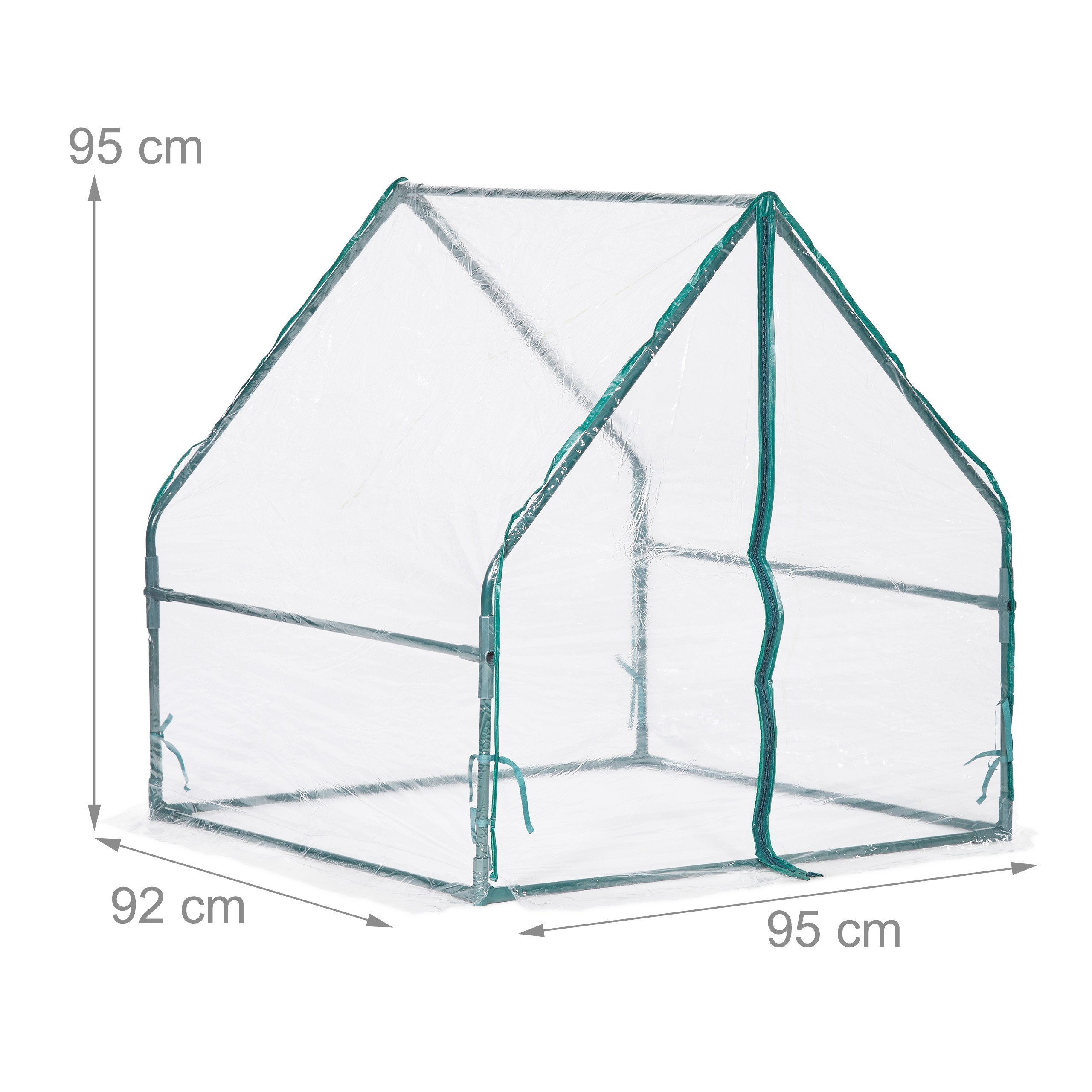 relaxdays Frühbeet Folienfrühbeet PVC mit Tür