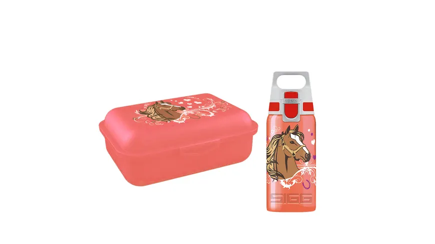 SIGG Lunchbox Set Viva Horse rot