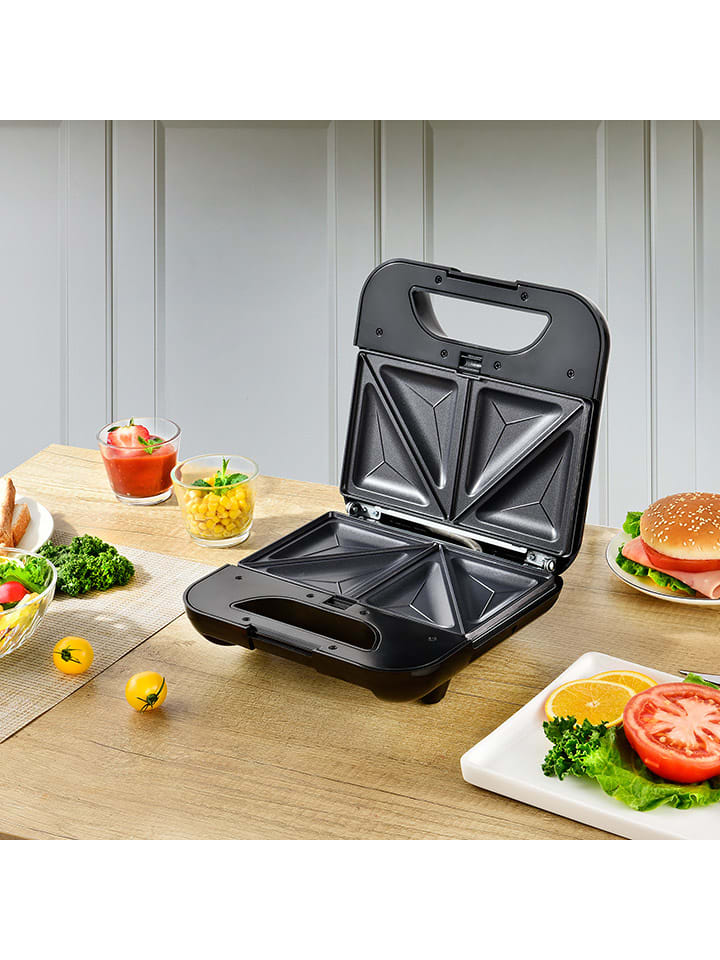 KITCHENCOOK Sandwichmaker in Silber/ Schwarz - (B)31 x (H)27,5 x (T)53 cm günstig kaufen onesize