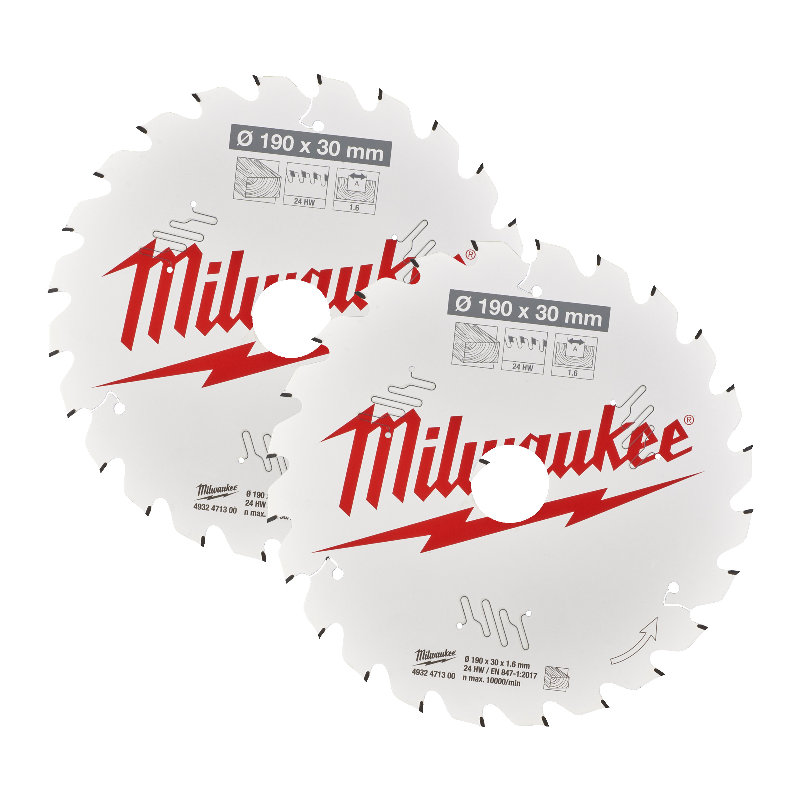 Accesorii Milwaukee 4932479804 CSB 190 x 30 mm Pachet dublu (2 bucăți)