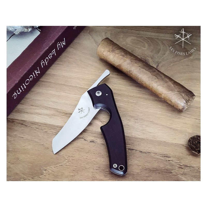 Les Fines Lames Zigarrenschneider Le Petit Compass-Cuba Ebony