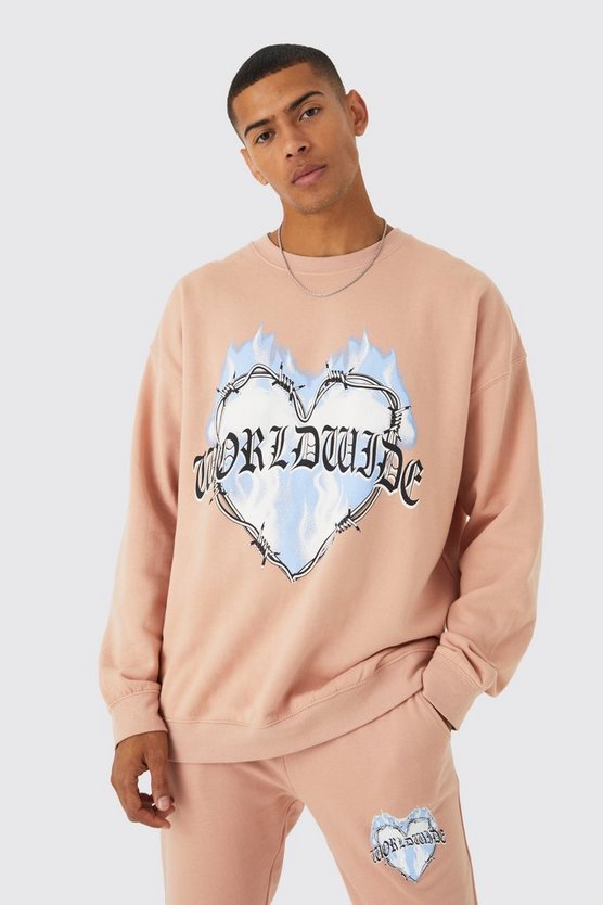 Oversize Trainingsanzug mit Print