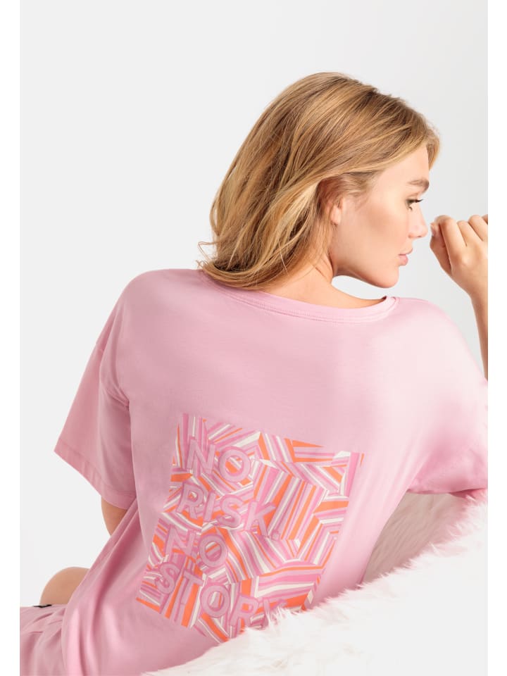 LSCN BY LASCANA Sleepshirt in rosa gemustert günstig kaufen 32/34
