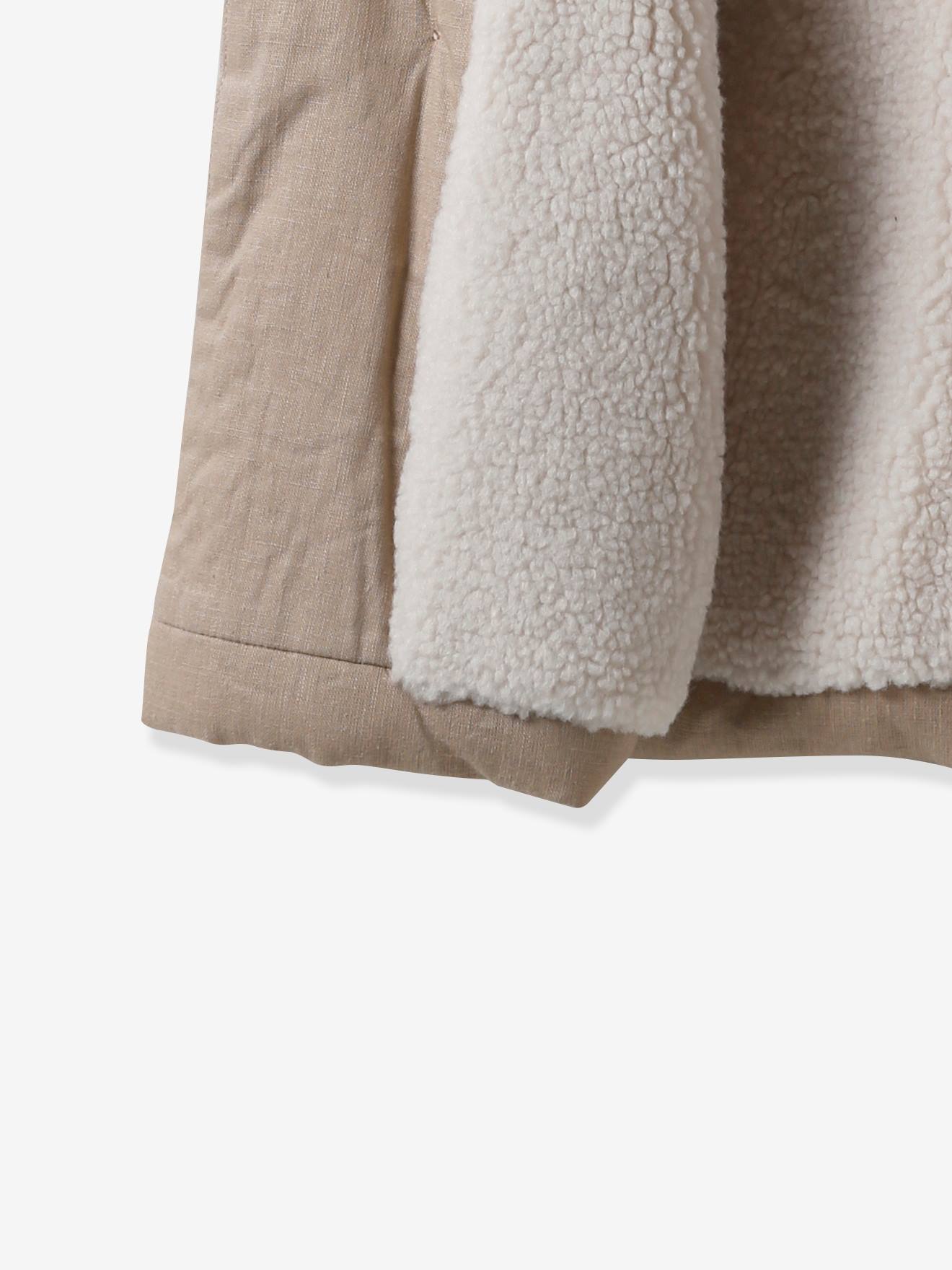 Cyrillus Wattierte Baby Jacke mit Leinen CYRILLUS - beige