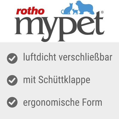 Rotho MyPet Flo Tierfutter Schüttdose