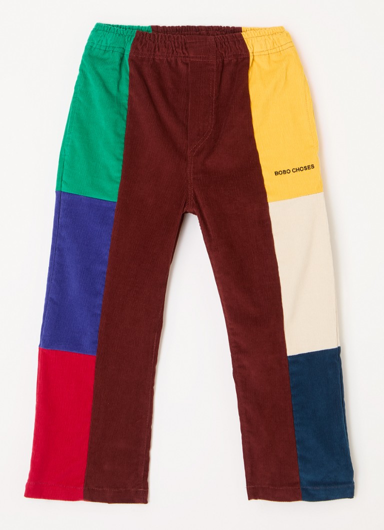 Pantaloni drepți din catifea reiată BOBO CHOISIT