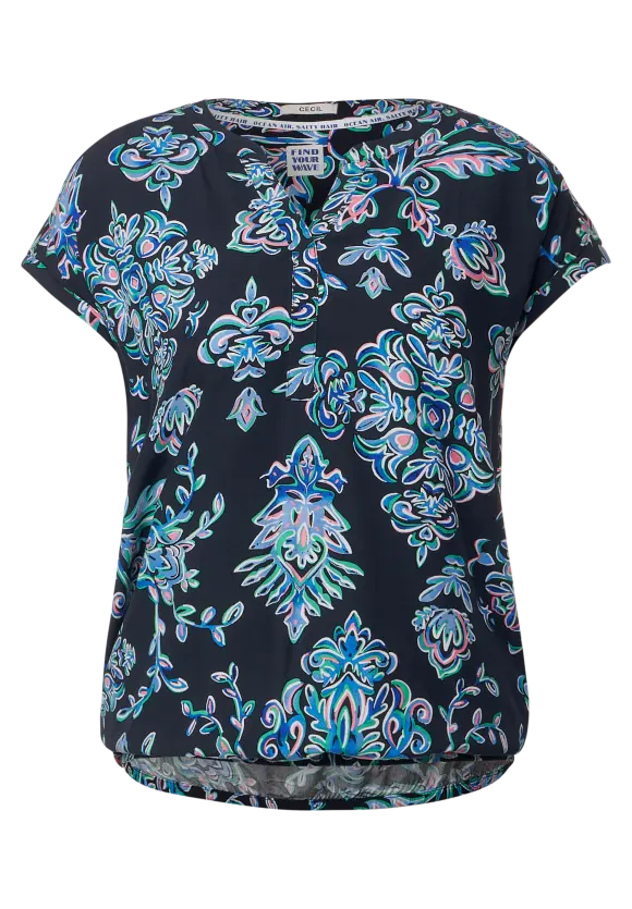 CECIL Ornament Print Bluse