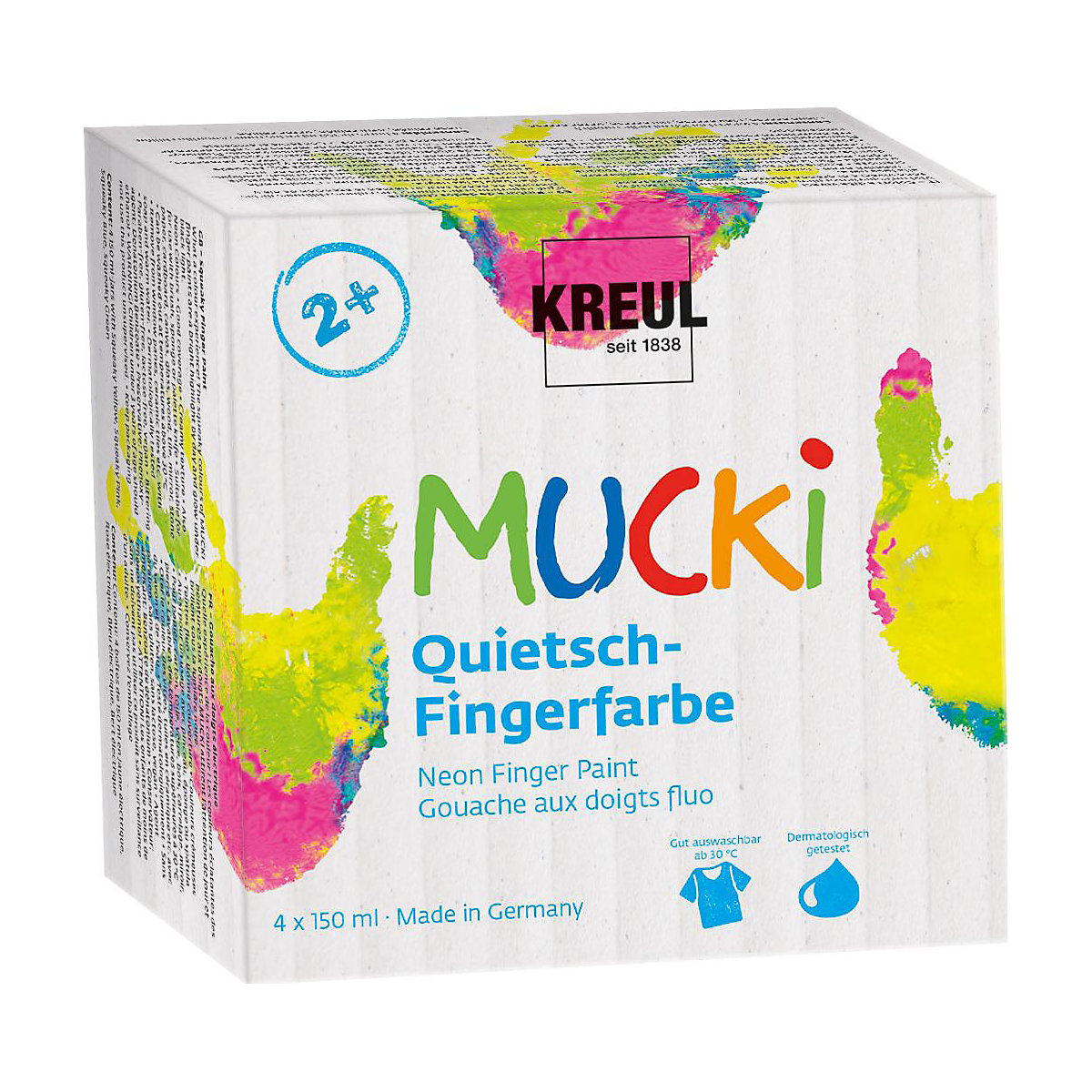 MUCKI Quietsch Fingerfarbe 150ml 4er