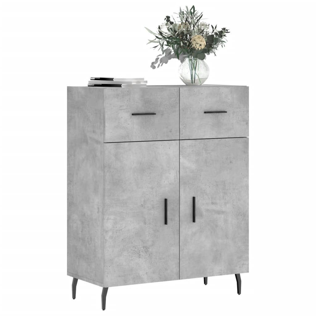 vidaXL Sideboard Sideboard Betongrau 69,5x34x90 cm Holzwerkstoff (1 St)