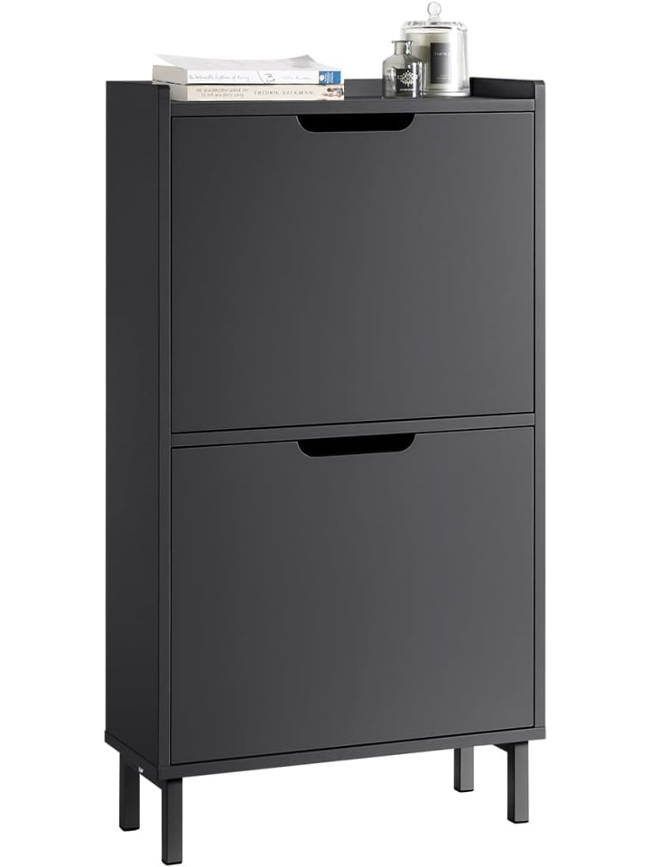 SoBuy Schuhkipper in Schwarz - (B)50 x (H)90 x (T)19cm günstig kaufen onesize