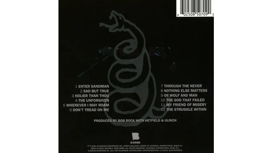 Metallica (Remastered CD)