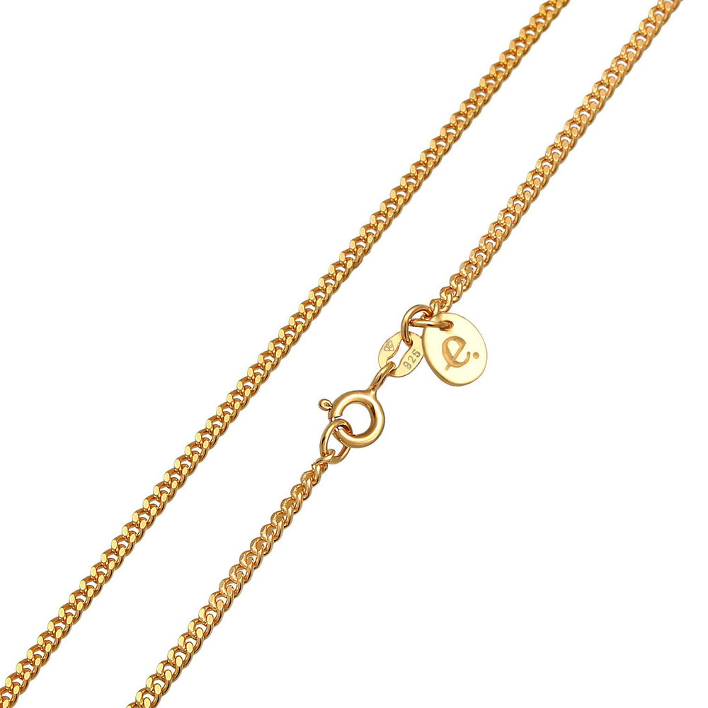 Elli PREMIUM Elli PREMIUM Collier Femmes Curb Chain Minimal Basic Trend Blogger en argent ster Bijoux