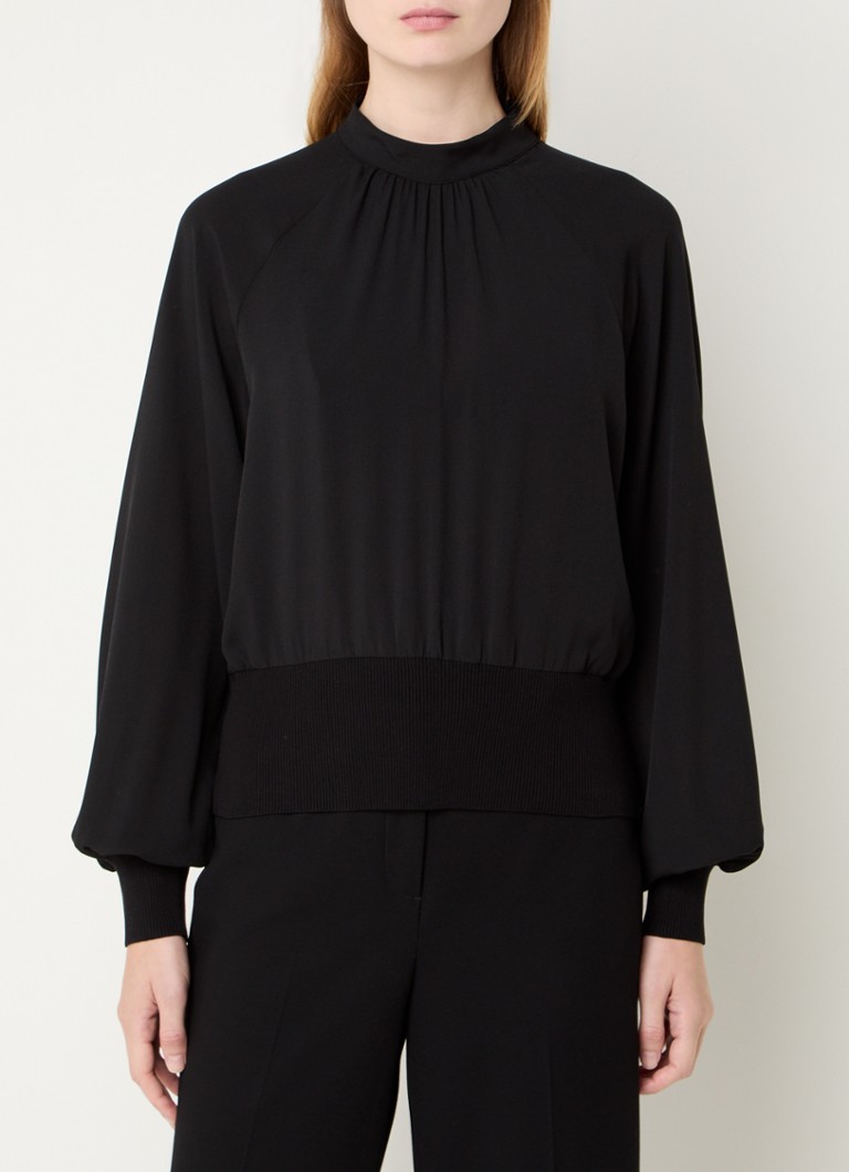 French Connection Krista tunic with balloon sleeves
