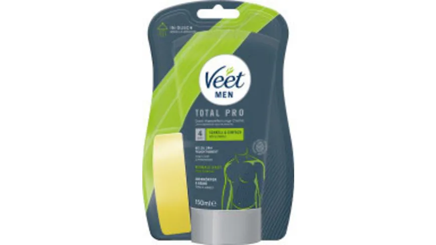 Veet Men Total Pro Dusch-Haarentfernungscreme 150 ml