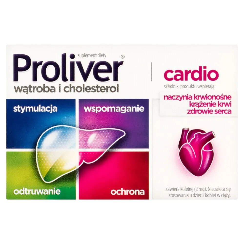 Proliver Cardio, preparat koji podržava funkciju jetre, tablete