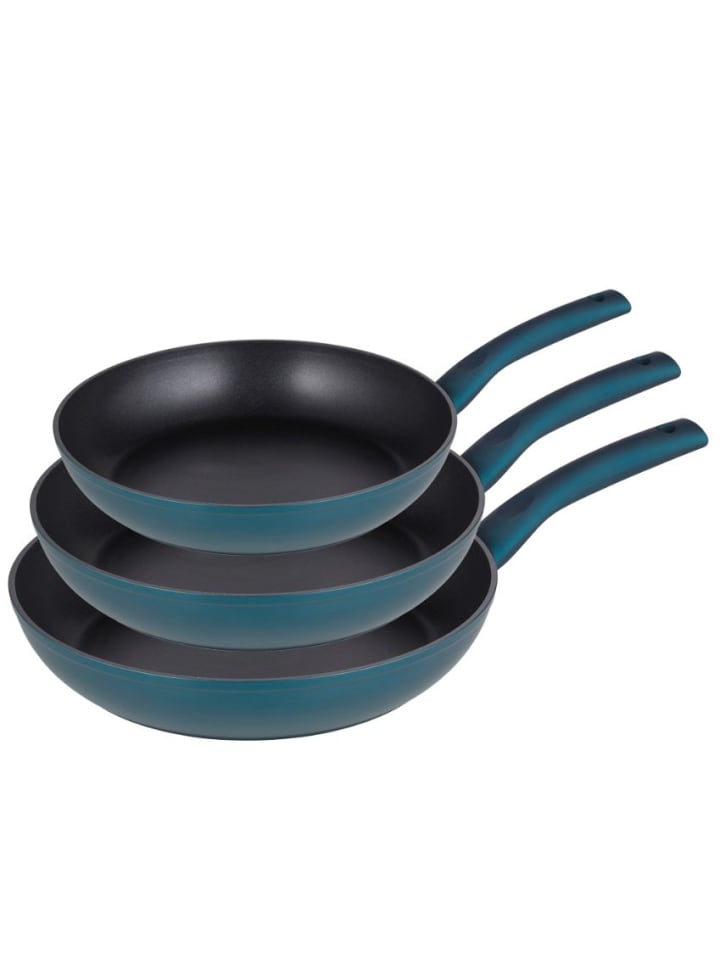 Michelino 3tlg. Bratpfannen-Set in Blau günstig kaufen onesize