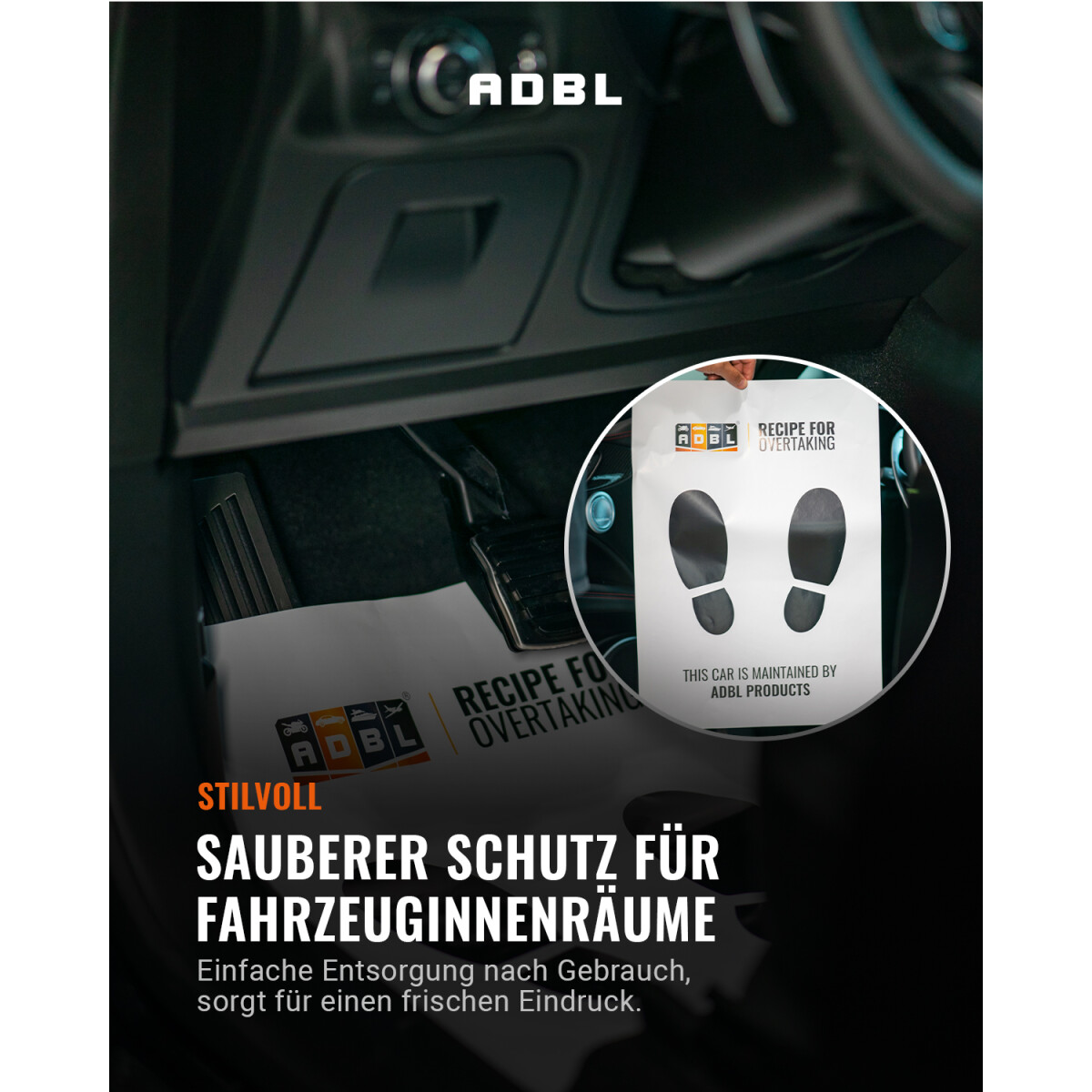 ADBL CarPets Einweg-Fußmatten 100Stk.