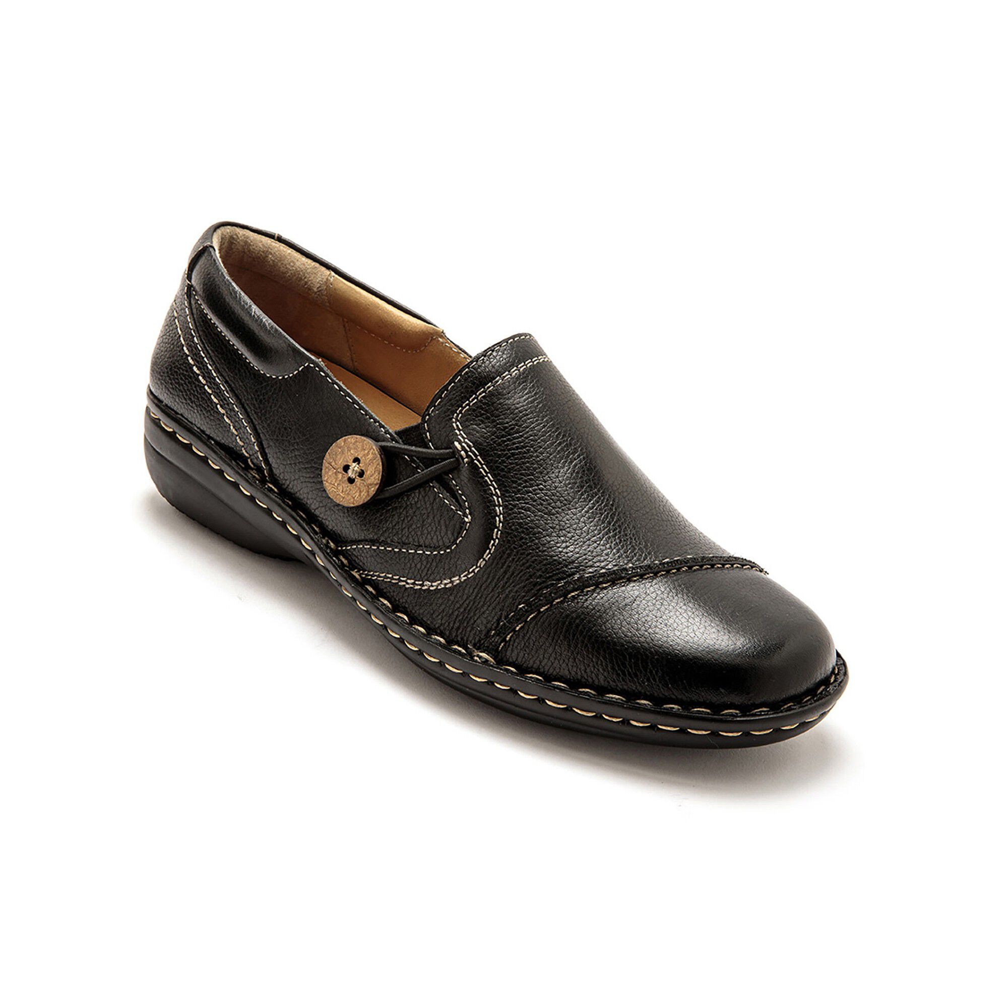 Sans-gêne élastiqués cuir noir