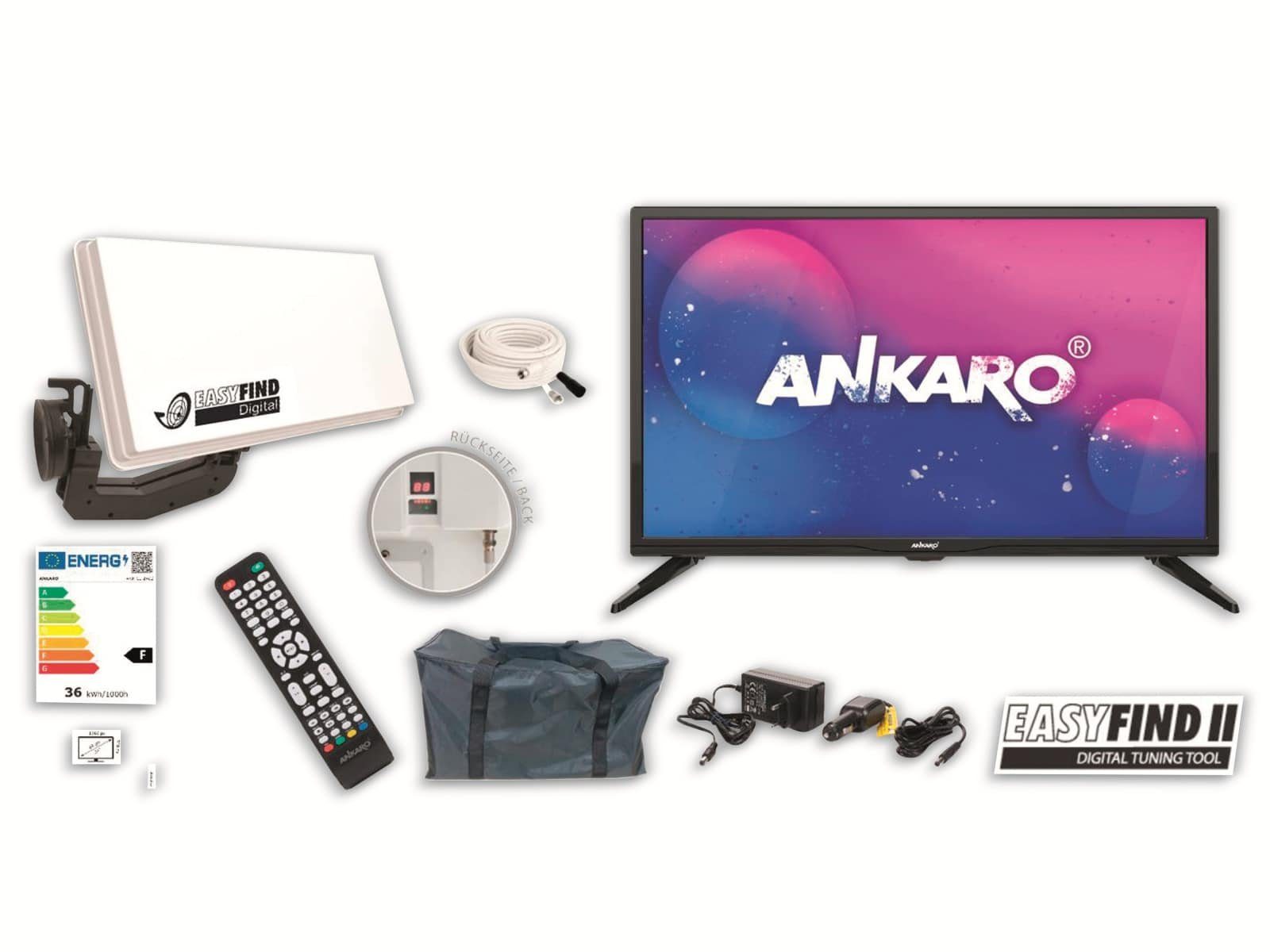 Microelectronic EasyFind Traveller Kit II TV Camping Set 24