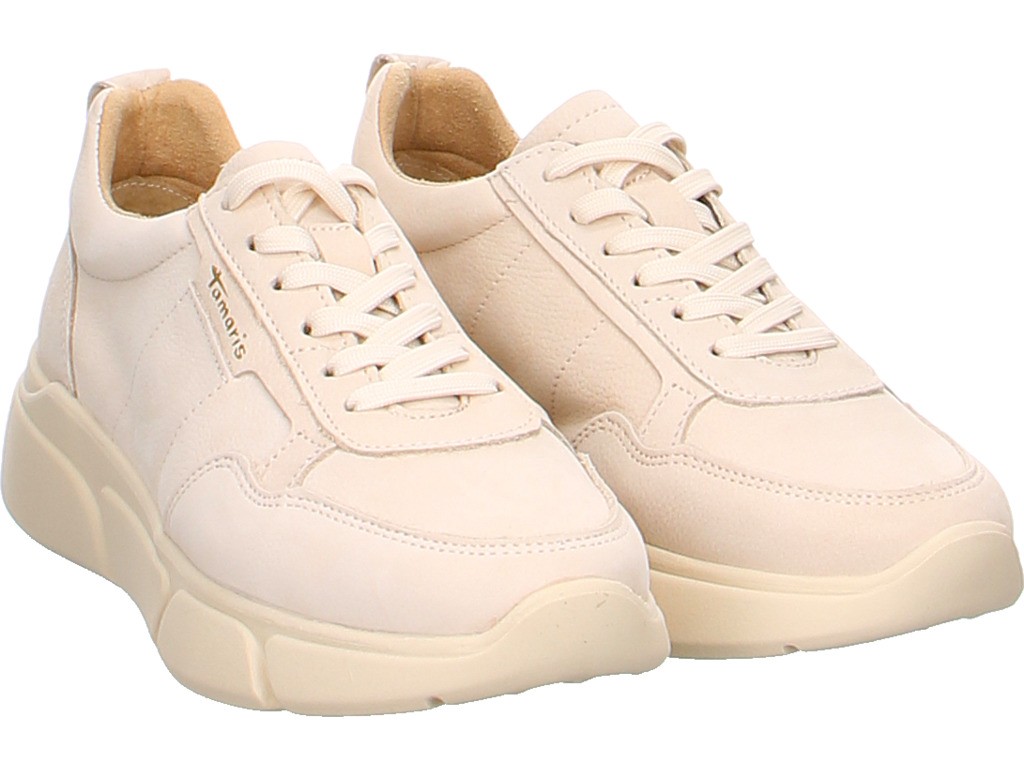TAMARIS Komfort Schnürer beige Da.-Schnürer