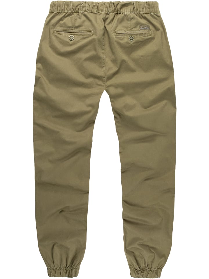 Amaci&Sons Basic Jogger-Chino NEW JERSEY in Olive günstig kaufen