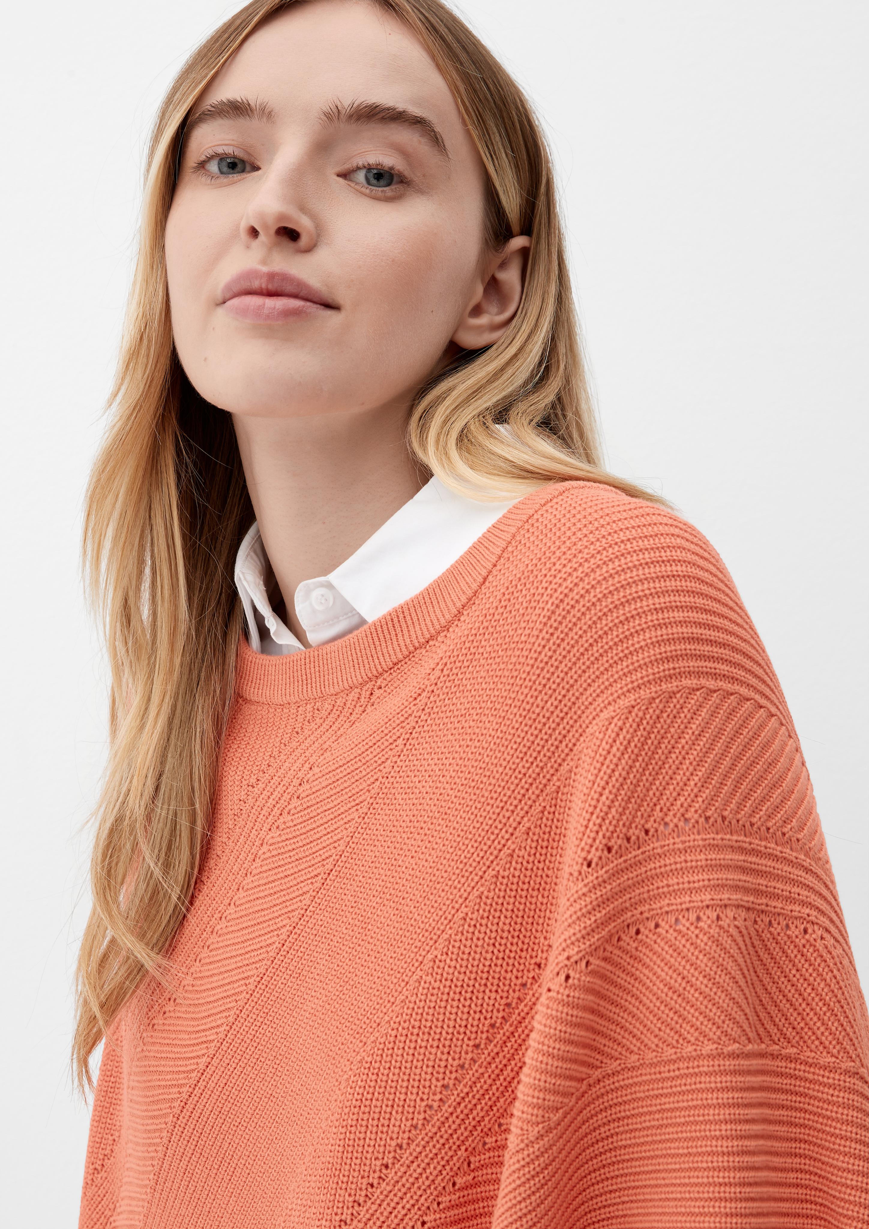Strickponcho aus Viskosemix  2128002-2711