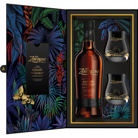 RHUM ZACAPA EDICION NEGRA - COFFRET 2 VERRES