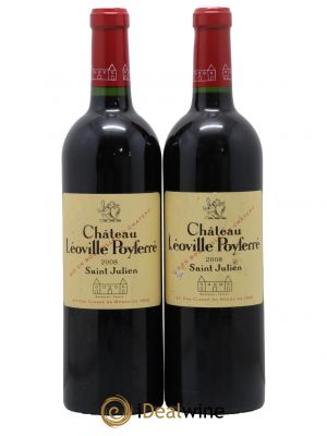 Château Léoville Poyferré 2ème Grand Cru Classé  2008 - Lot de 2 Bouteilles