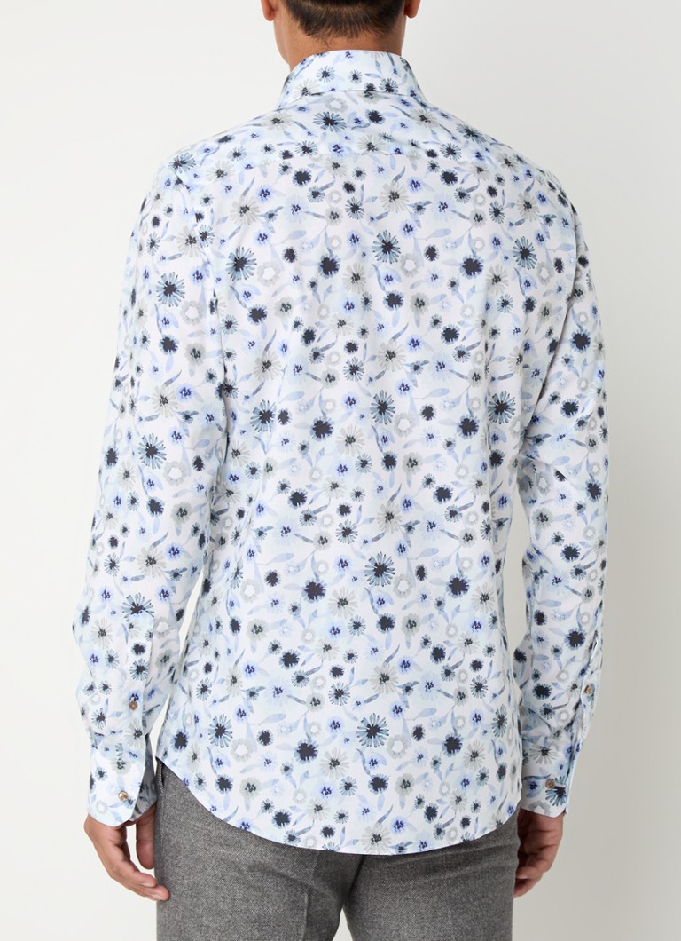 Michaelis Slim fit non-iron shirt with floral print