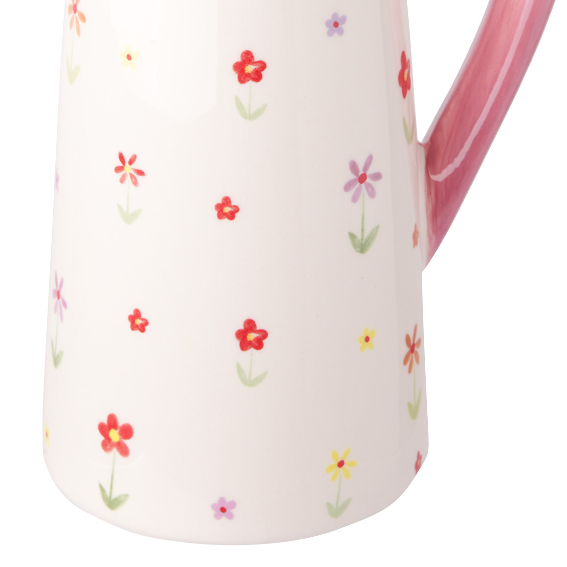 Deko-Krug mit Blumen-Motiven