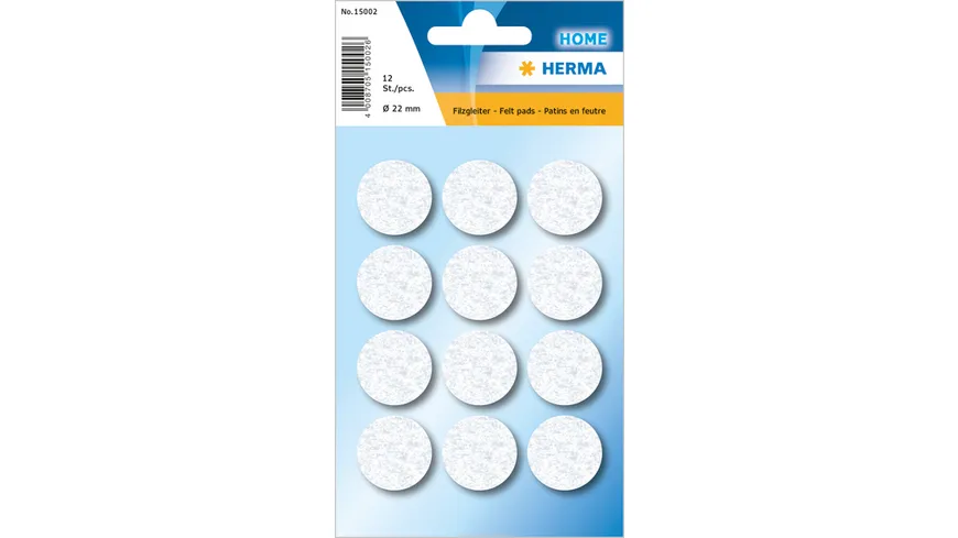 HERMA HOME Filzgleiter weiß Ø 22 mm