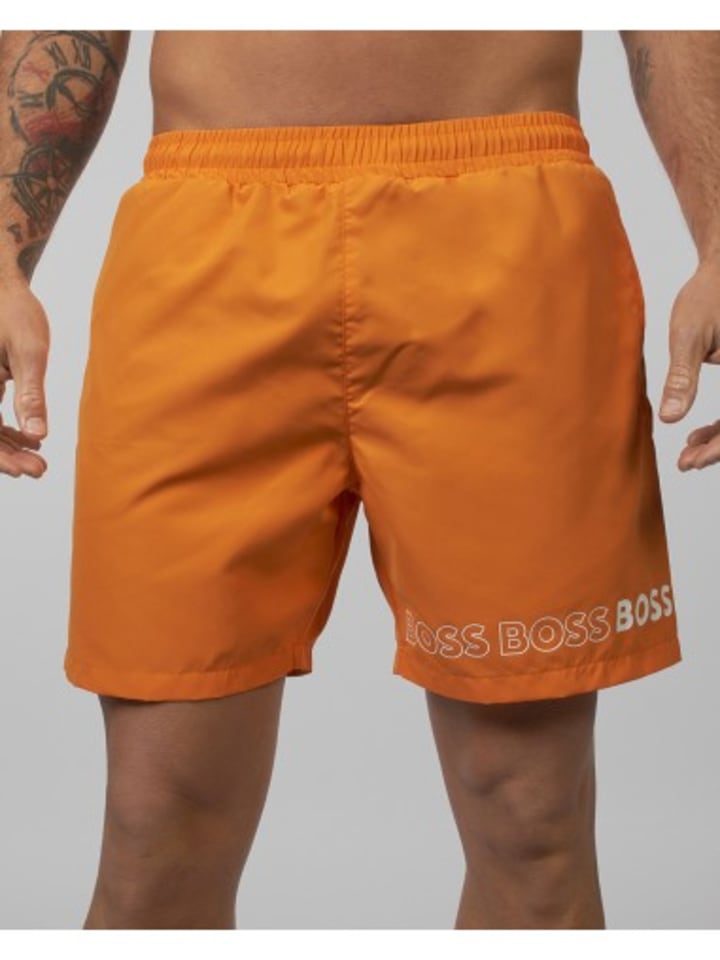 BOSS Badeshorts in Orange günstig kaufen S