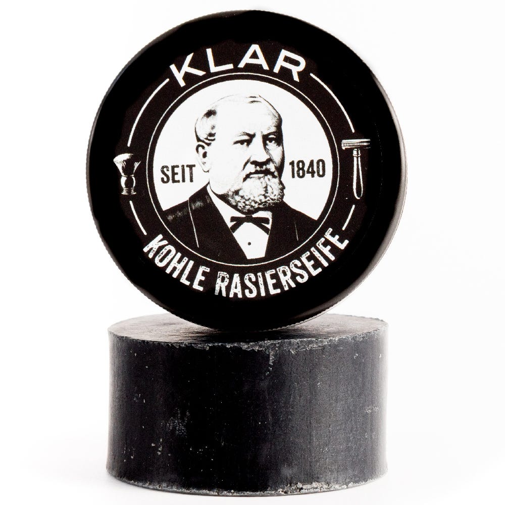 Klar's Rasierseife Aktivkohle 110 g