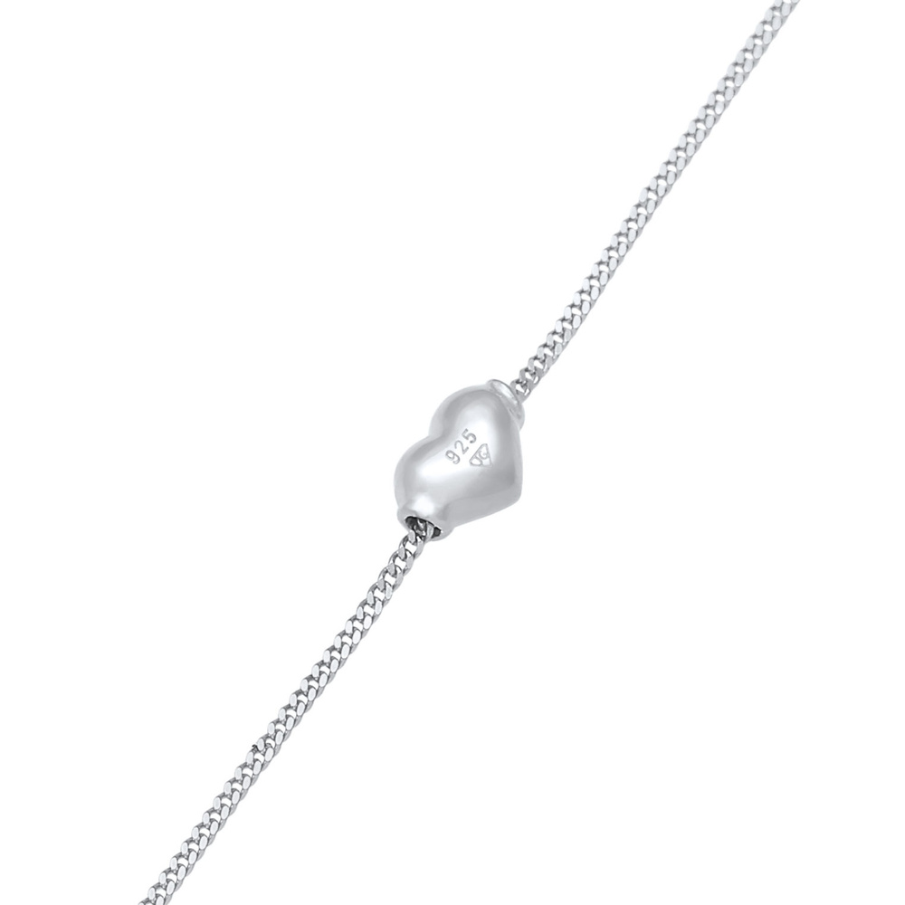 Elli Elli Bracelet de Cheville Kids Cœur Amour Mignon Été Ajustable en argent sterling Bijoux