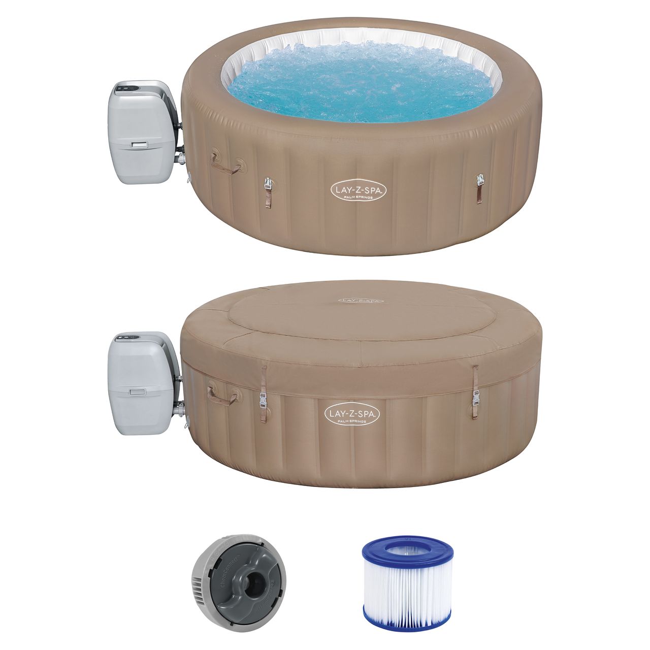 Bestway LAY-Z-SPAWhirlpool Palm Springs AirJet™ Ø 196 x 71 cm, rund