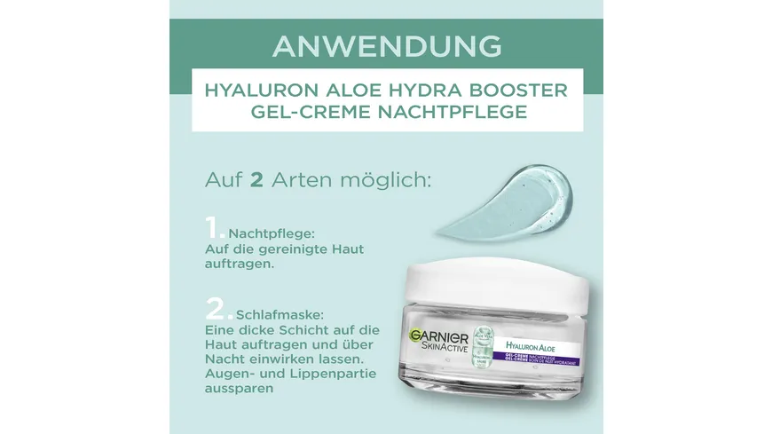 Garnier Skin Active Hyaluron Aloe Nacht Gel Creme 50 ml