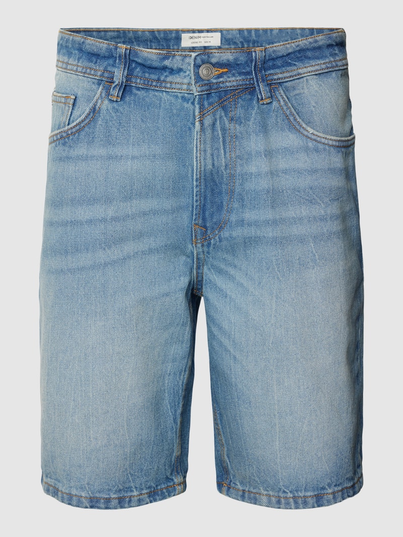 Jeansshorts mit 5-Pocket-Design in blau