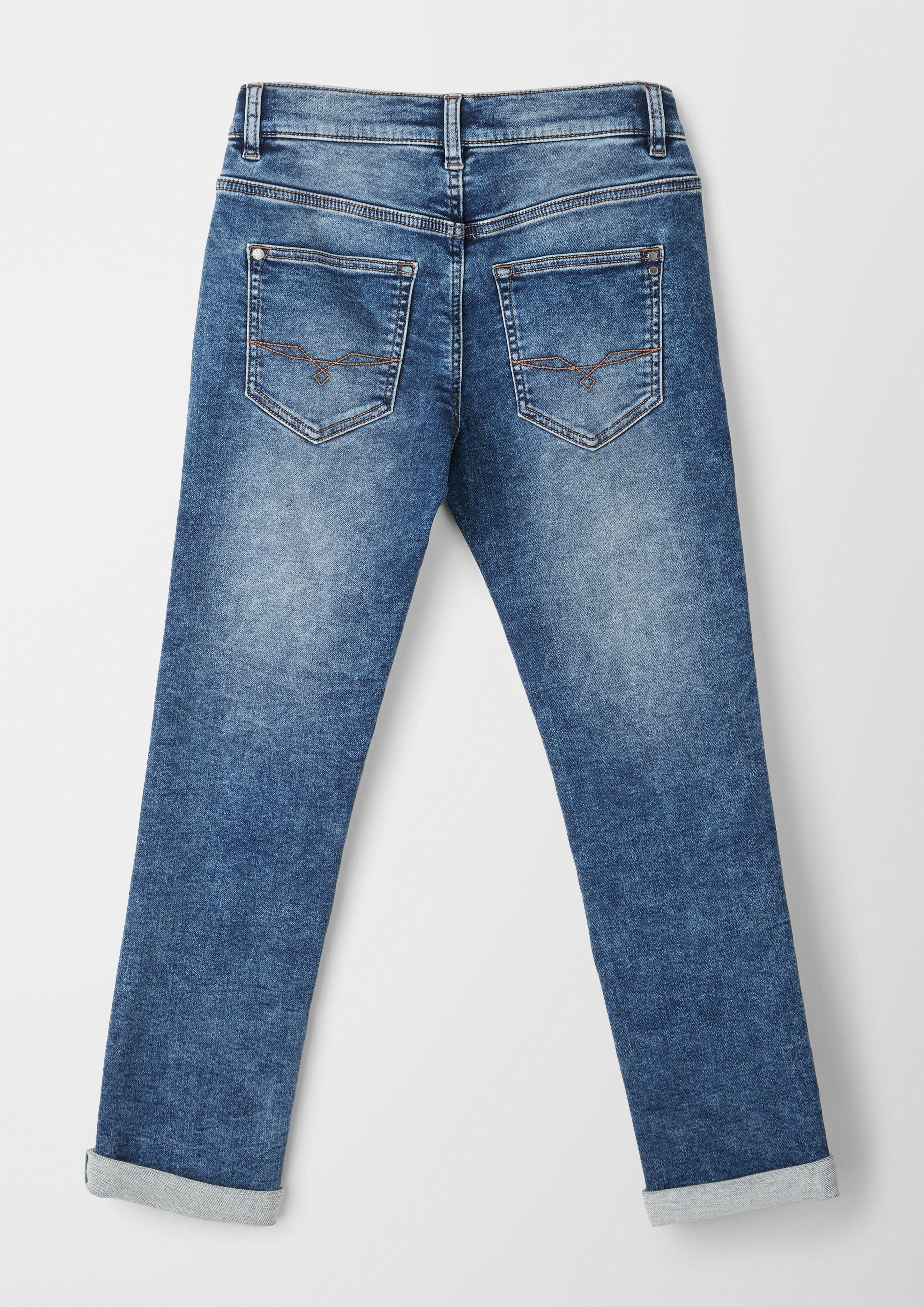 s.Oliver 5-Pocket-Jeans Jeans Seattle / Regular Fit / Mid Rise / Slim Leg Waschung