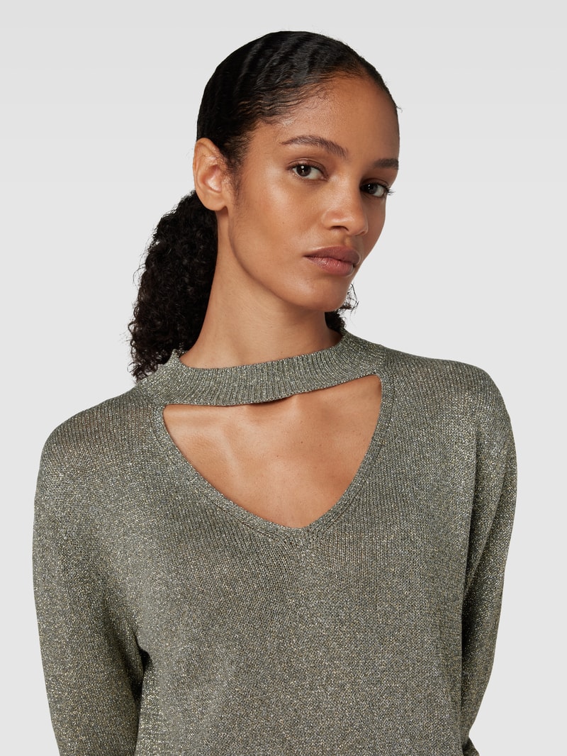 Pullover aus Viskose-Mix in khaki