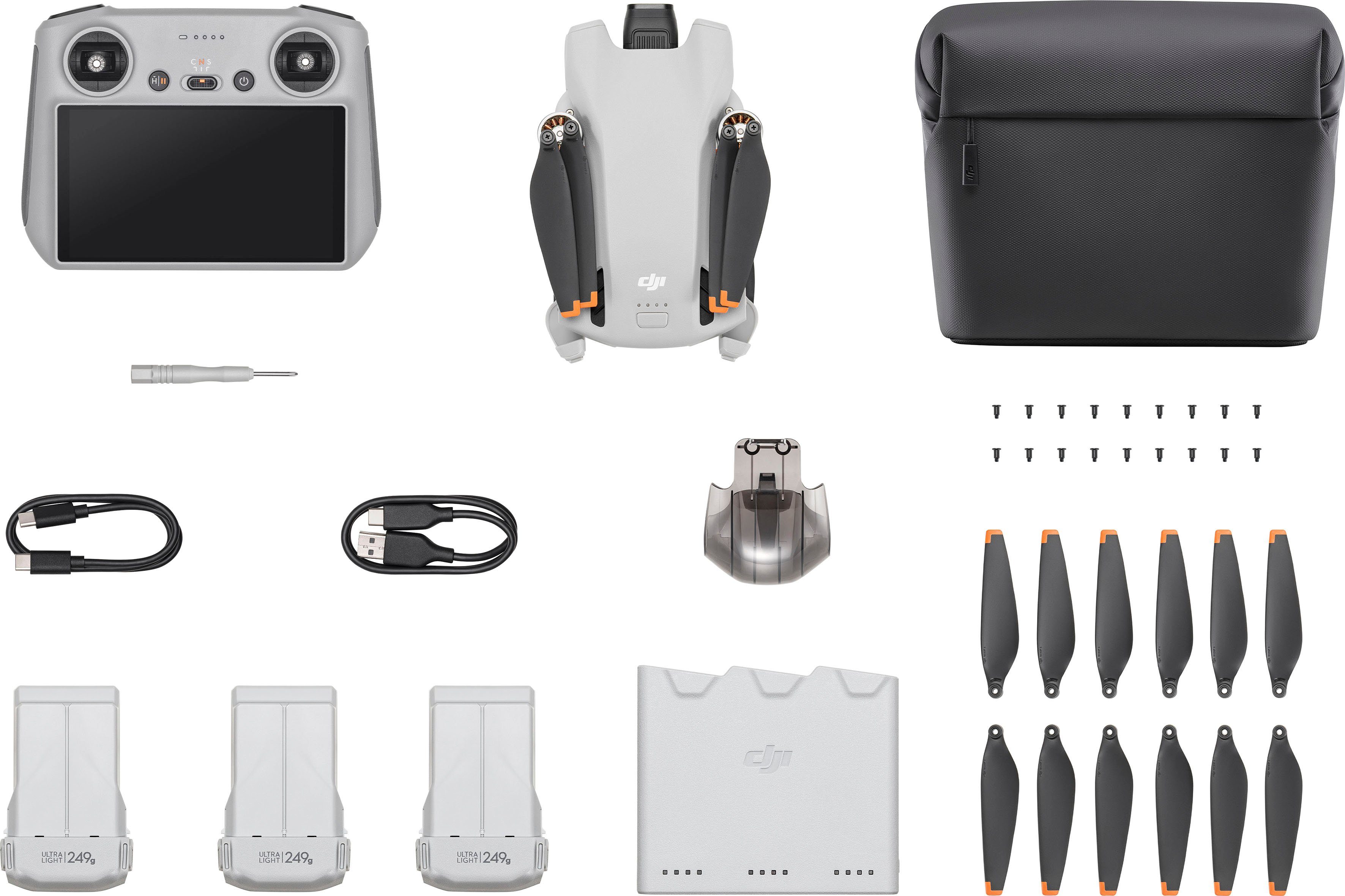 DJI Mini 3 Fly More Combo & DJI RC Drohne (4K Ultra HD)