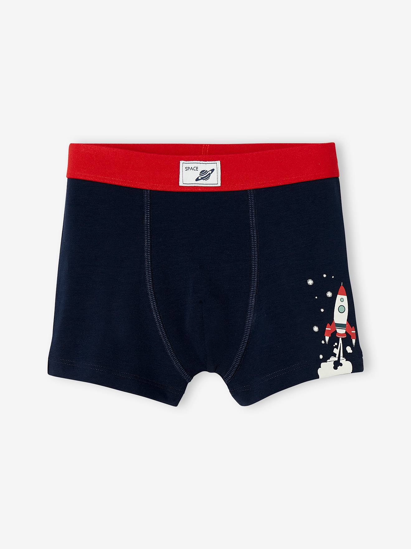 Vertbaudet 3er-Pack Jungen Boxershorts Oeko-Tex - marine